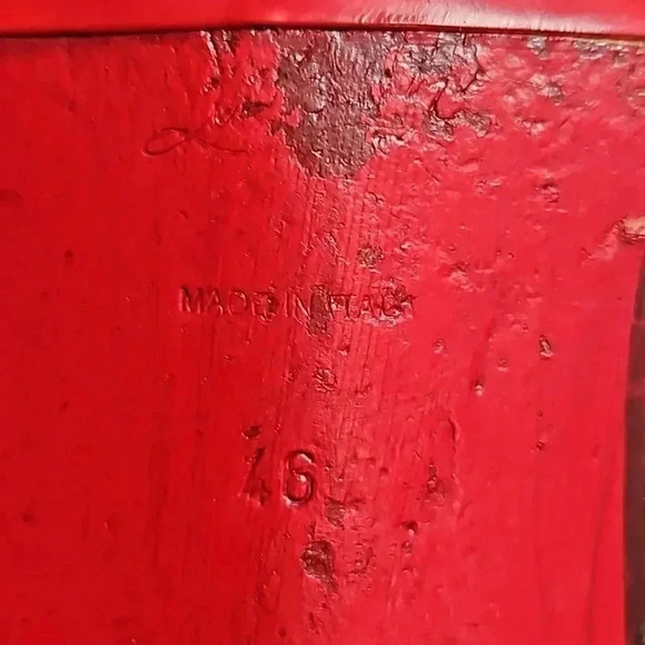 Christian Louboutin Burnished Gray Leather Brogue Size 13 shoe trees & dust bags - Picture 7 of 10